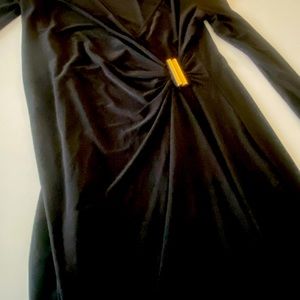 Black knee length dress